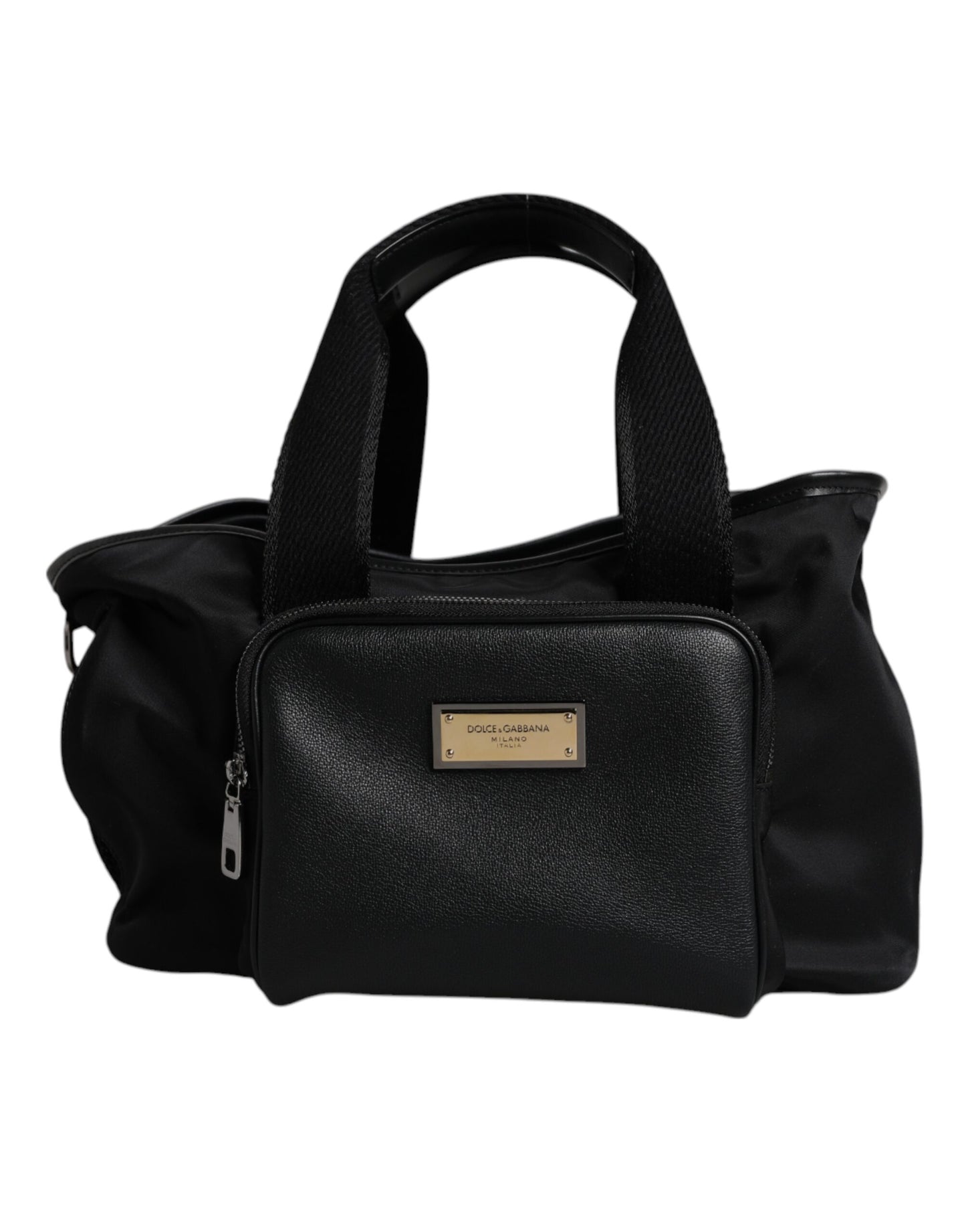 Black Shoulder Strap Pet Carry Logo Plaque Bag