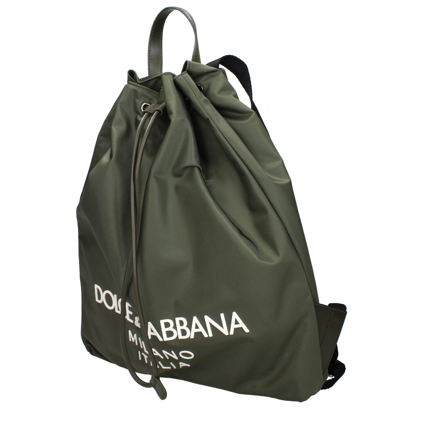 Green Nylon Backpack
